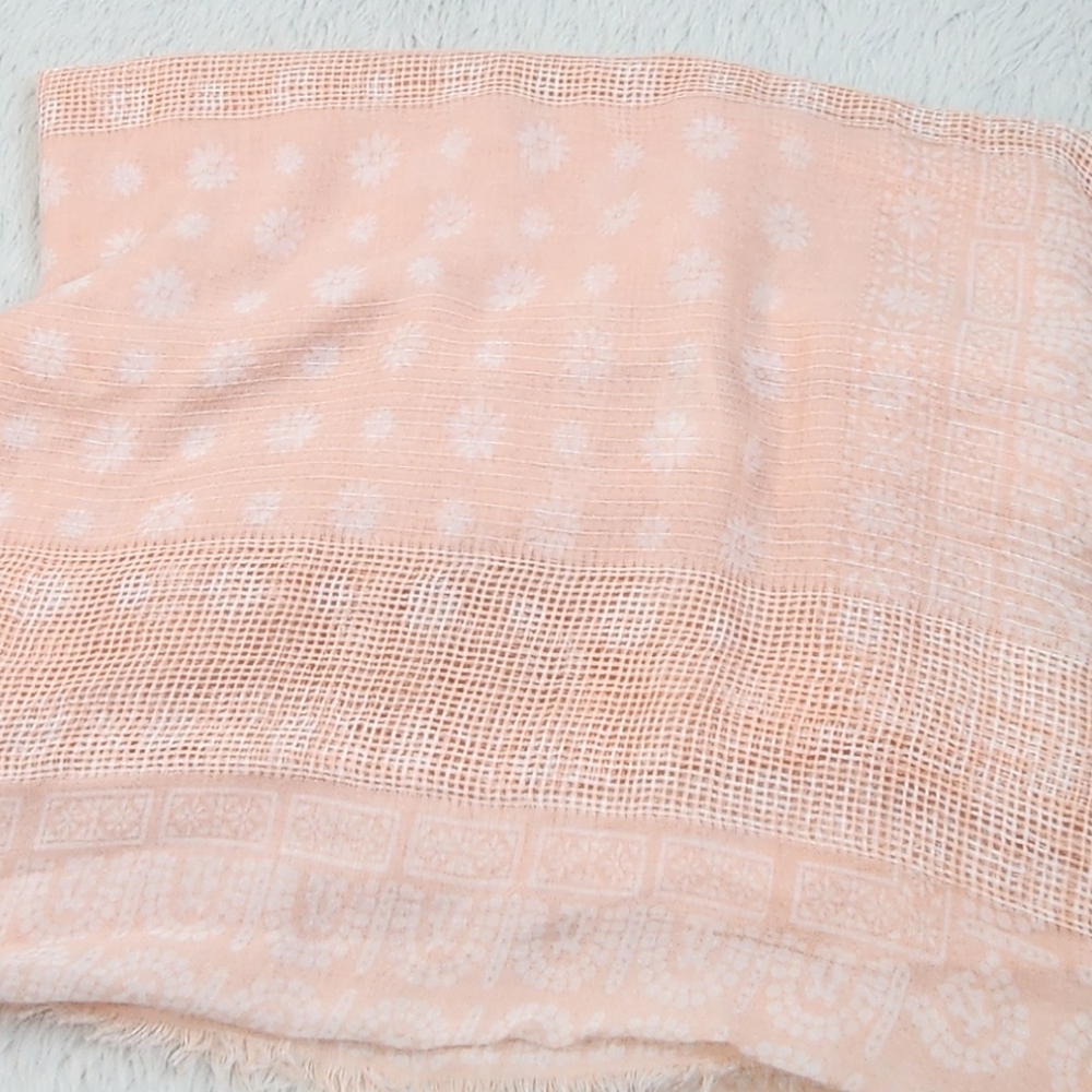 Beautiful Soft Peach Color Scarf